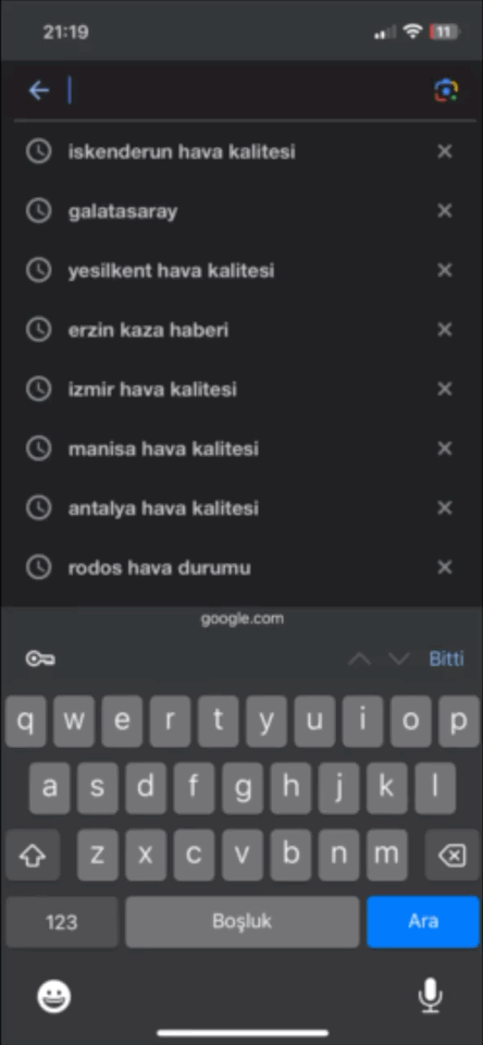 Bulunduğunuz yerdeki hava kalitesine bakmak ister misiniz?