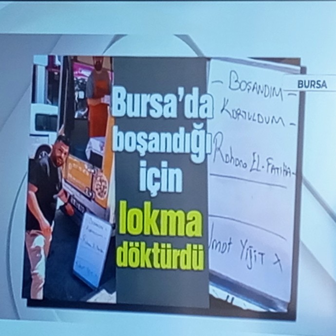 Bursada eşinden boşanan adam Lokma döktürdü. Siz böyle bir şey yapar mısınız?