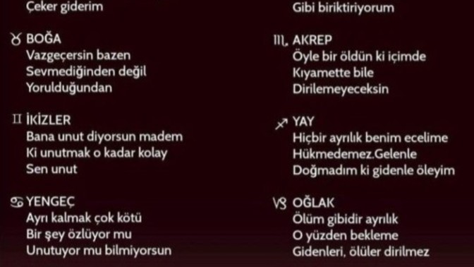 Sizin burcunuzun yorumu doğru mu bakalım?