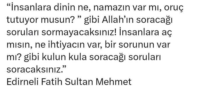 Sabah namazı sizi cagirmiyor mu?