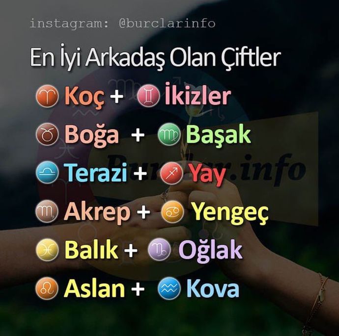 İyi anlaştığın kişinin burcu nedir?