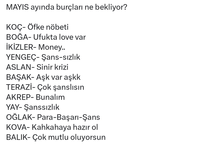 Burcuna göre Mayıs ayında seni ne bekliyor?