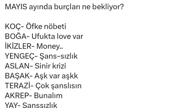 Burcuna göre Mayıs ayında seni ne bekliyor?