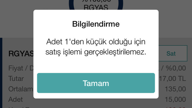Hisseyi neden satamıyorum 2 gündür böyle?