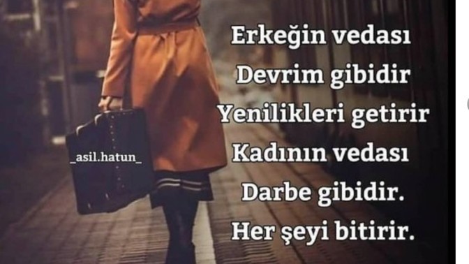 Erkeğin vedası devrim gibi midir?