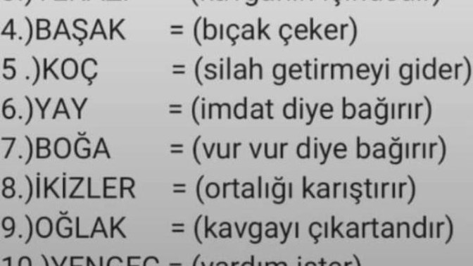 Burçlar kavga ederlerse?
