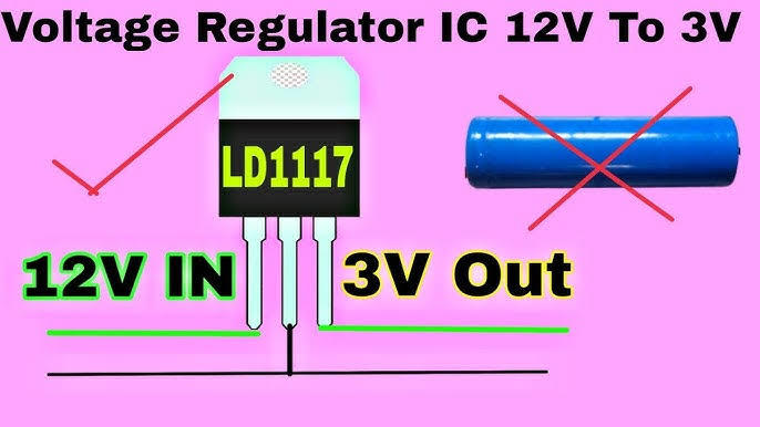 12 volt basit olarak nasıl 3 volta indirilir?