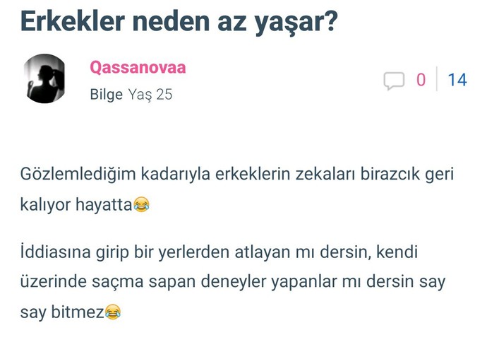 Erkekler neden az yaşar?