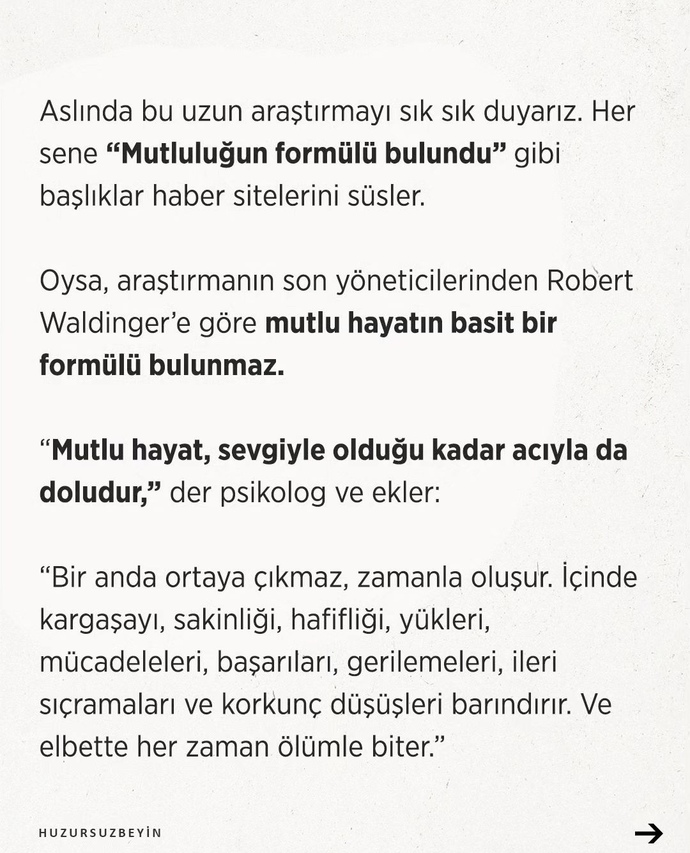 Mutlu bir hayat için ne gerekli?