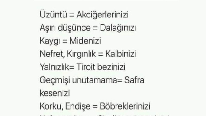 Görsele göre sizin nereleriniz yoruluyor?