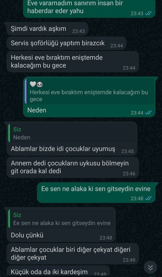 Arkadaşlar sevgilin devamlı eniştesi ile takılıyor bugün de onun evinde kalacakmış normal mi?