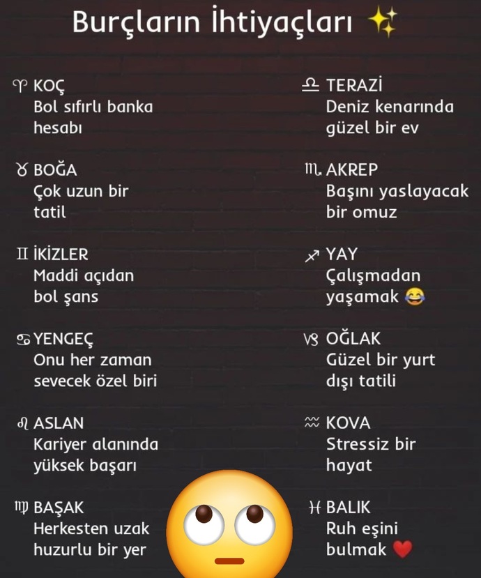 Şu aralar Burçların ihtiyacı nelermiş?