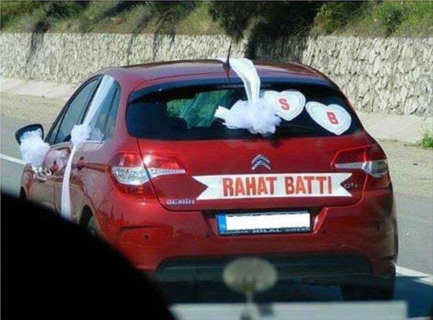 Düğün arabası yazınız ne olurdu?