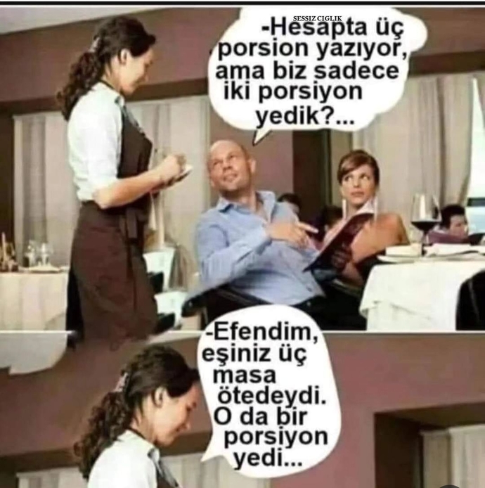Bir oturuşta kaç porsiyon yersiniz?