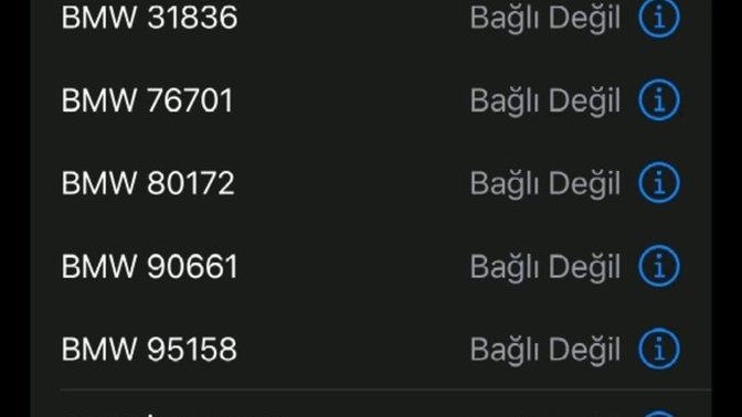 Bluetooth geçmişinizde kaç tane aygıt var?