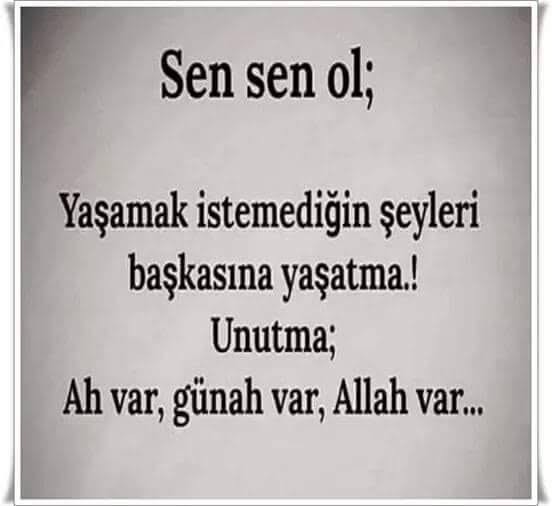 Kendinize yapılmasını istemediğiniz birşeyi başkasına yapar mısınız kendinizden ödün verir misiniz?