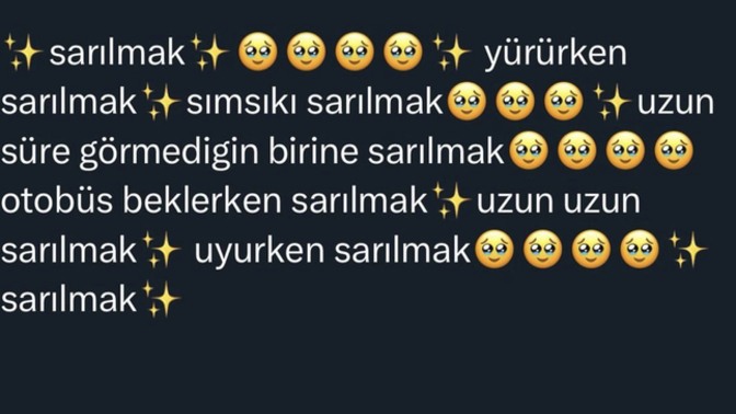 Sarılmak istediğiniz biri var mı?