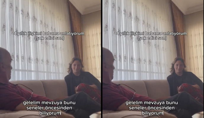 Babasına 4 yıllık ilişkisini söylemek isteyen bir kız babasının zaten ilişkisini bildiğini öğrendi. Ailen sevgilini bilir mi?