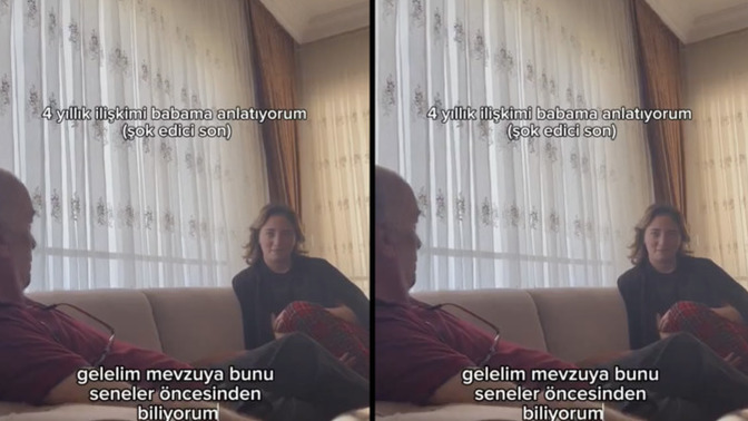 Babasına 4 yıllık ilişkisini söylemek isteyen bir kız babasının zaten ilişkisini bildiğini öğrendi. Ailen sevgilini bilir mi?