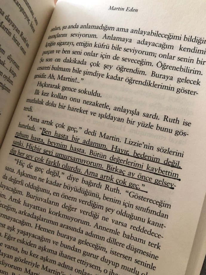 Son okuduğun kitaptan bir alıntı paylaşır mısın?