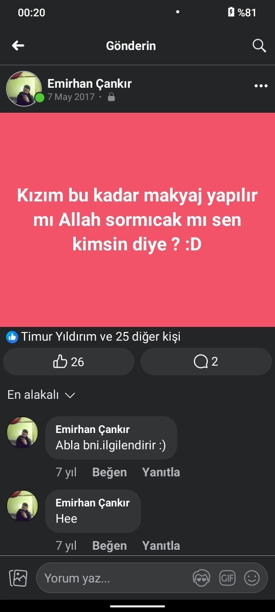Cok mu makyaj yaparsin?