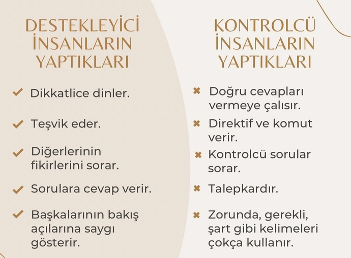 Destekleyici mi yoksa kontrolcü mü bir yapıya sahipsiniz?