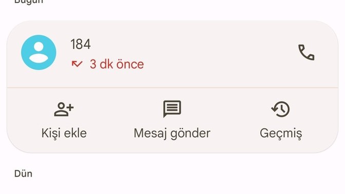 Bu 184 numarası neden sürekli beni arıyor? Açmazsam olur mu?