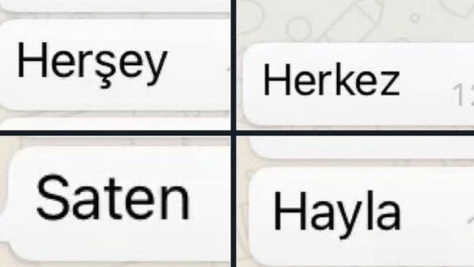 Sinir krizi geçirdiğiniz yazım yanlışı hangisidir?