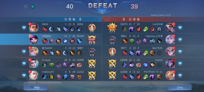 Mobile Legends oynayan seven var mı?