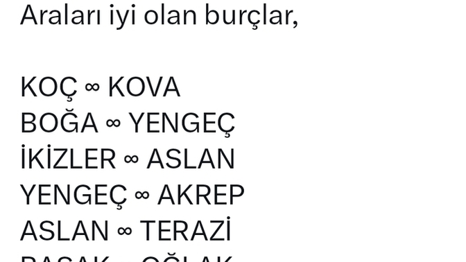 Burcunuza göre hangi burçlarla aranız iyidir?