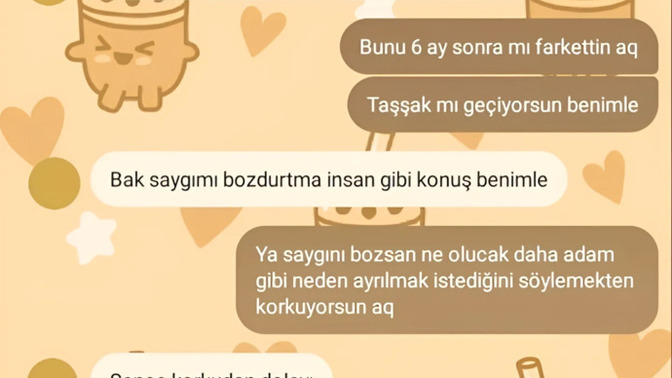 Bir mesajla bitirdi bu kadar kolay mı?