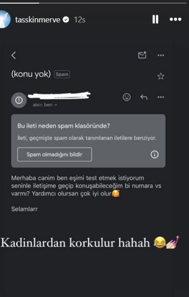 Merve Taşkına gelen mesaj şaşırttı! Sevgilini veya eşini böyle denermiydin?
