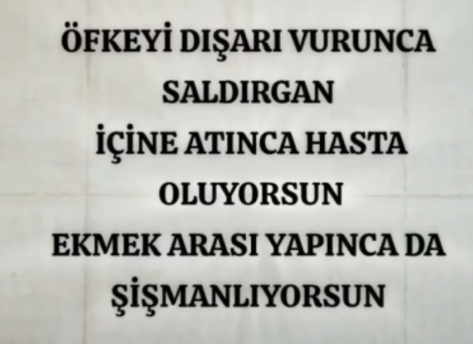 Öfke kontrolünüzü nasıl sağliyorsunuz?