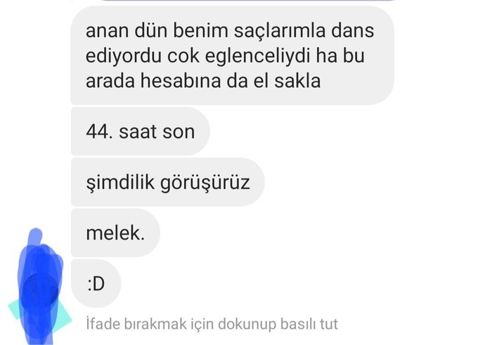 Hesabını çalarım mı dedi?