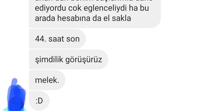 Hesabını çalarım mı dedi?