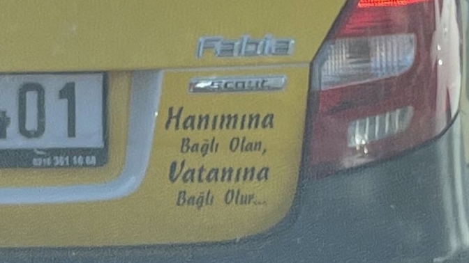 "Hanımına bağlı olan vatanına bağlı" mı olur?