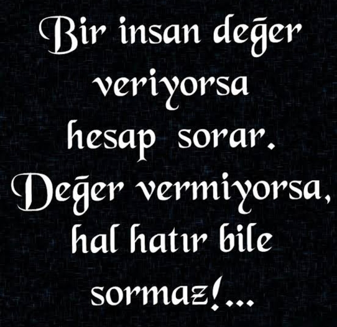 Değer veren insan, hesap sorar mı?