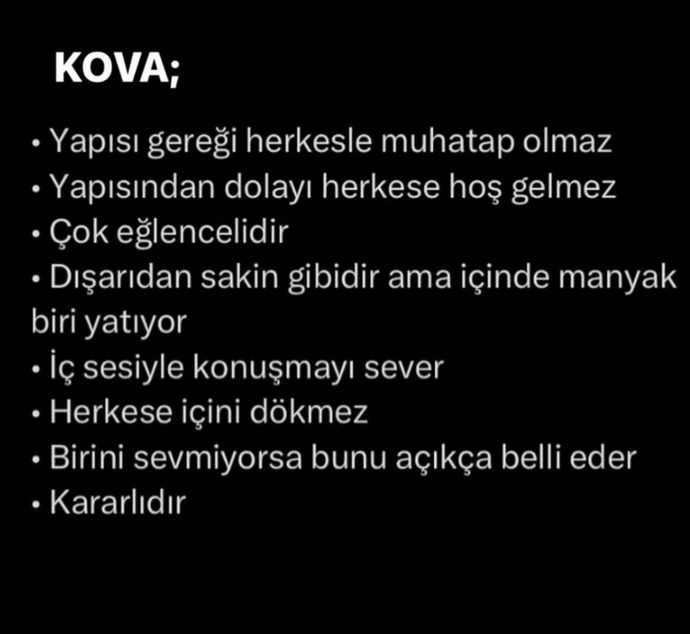 Kova burcu soğuk nevale midir?