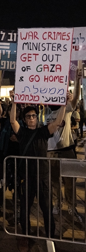 İsrailin Gazze S0ykırımını Protesto Eden Bir İsrailli