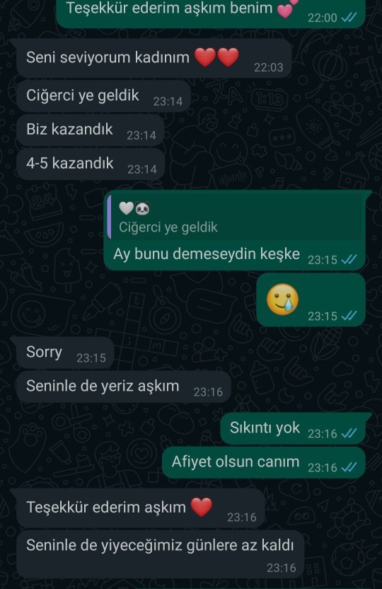 Arkadaşlar bunu söylemesi düşüncesizlik değil mi yaa (en sevdiğim yemeğin ciğer olduğunu biliyor)?
