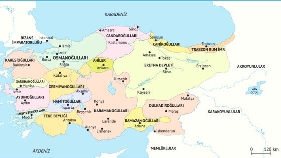 Beylikler Dönemi devam etseydi şu an hangi beylikte yaşıyordunuz?