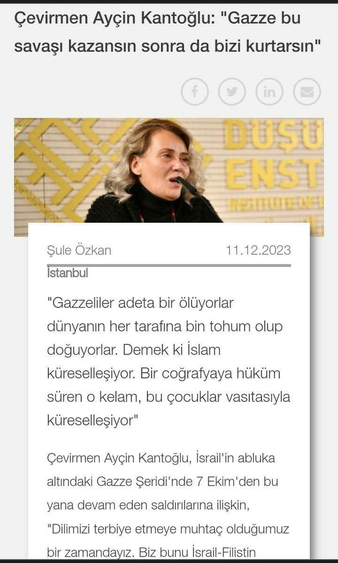 Ayşe Kantogluna katılıyor musunuz?