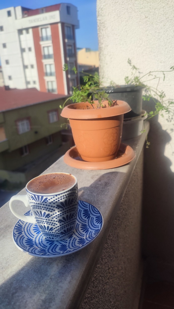 ☕🌸