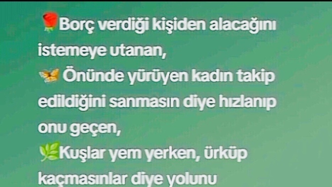 Son dönemde hangi ince davranışta bulundunuz?