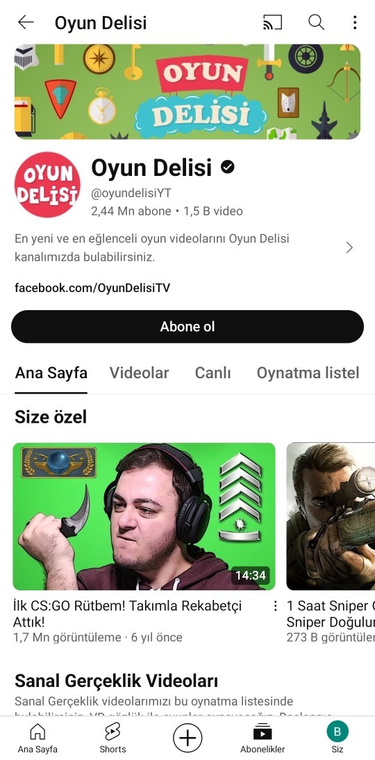 Oyun Delisi kanalını satın alırmıydınız?