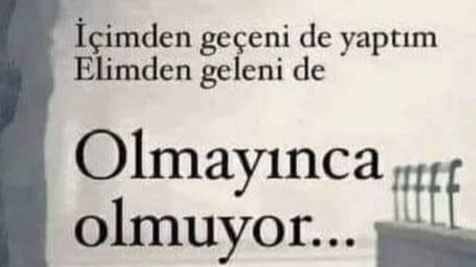Olmayınca olmuyor mu bu aşk denilen şey?