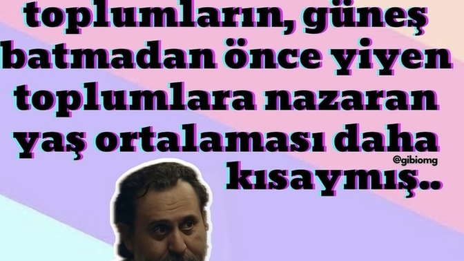 Akşam yemeğini güneş battıktan sonra mı, batmadan önce mi yiyorsunuz?