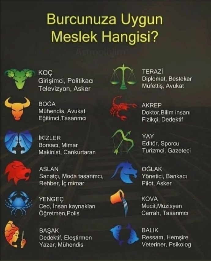 Senin burcuna uygun meslek hangisi?
