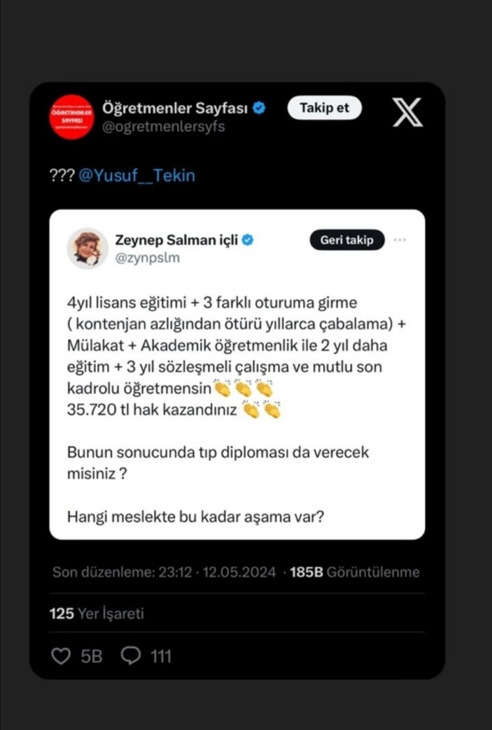 Hangi meslek grubu acaba öğretmenler kadar aşamalardan geçiyordur?