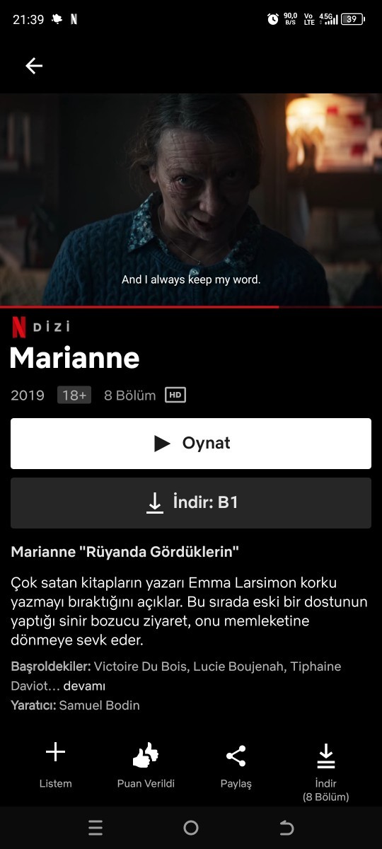 Gerilim filmi önerir misiniz gencler?